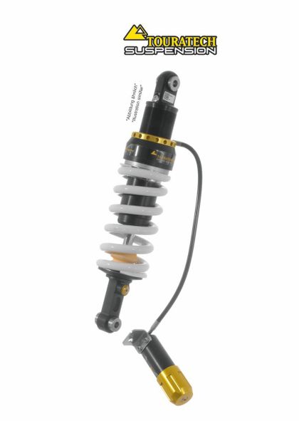 Touratech Level 2 - Black - Yellow Shock absorber Ref : TRT01593A / 01-082-5868-0