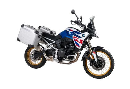 Valise Touratech ZEGA Evo X Avec déport 45/45 - Support gris inclus - Anodisé gris