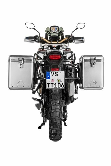 Valise Touratech ZEGA Mundo 31/38 - Support gris inclus - Alu