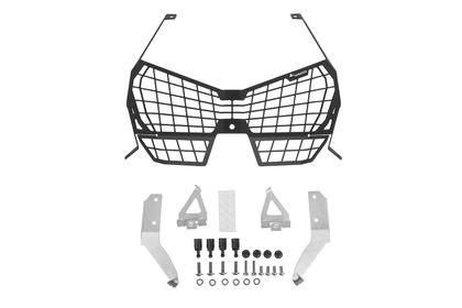 Protection Phare Touratech A attache rapide - Noir