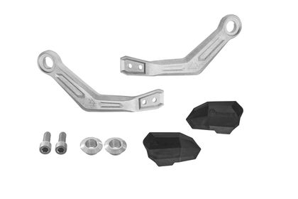Touratech Komplettes Kit LeverGuard für Brems- und Kupplungshebel - Silber Hebelschutz