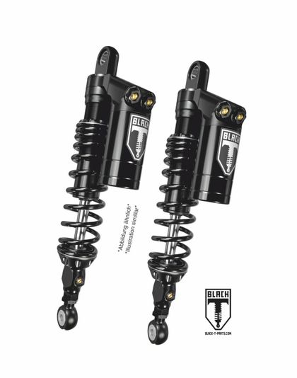 Touratech Black-T - Stage 3 (the pair) - Black Shock absorber Ref : TRT01966A / 01-661-5816-0 INDIAN 1130 SCOUT BOBBER - 2018 - 2021