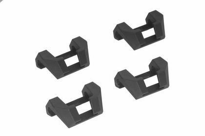 Kit de fixation Bagagerie Touratech Crochet couvercle valises x 4 Noir Universel Ref : TRT02034A / 01-050-0885-0