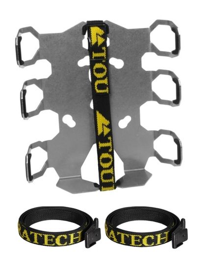 Kit de fixation Bagagerie Touratech double gourdes sur ZEGA Mundo Pro - Argent Universel