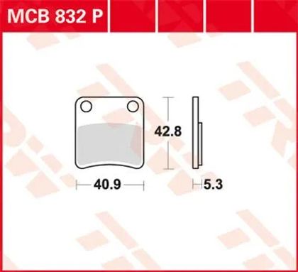 Trw Organische basis Remblokken