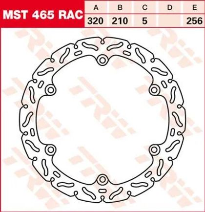 Disque de frein Wave Trw Série RAC Ref : TRW00475A / 17102693