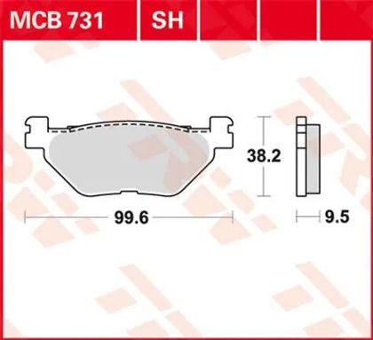 Plaquettes de freins Trw Base organique