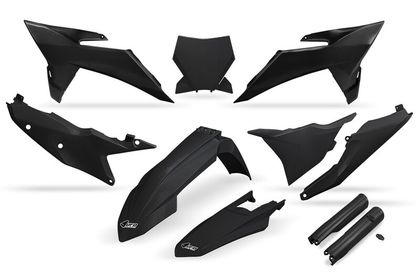 Kit plastiques Ufo standard sans protections fourche - noir