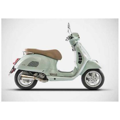 Zard bronzen inox zwarte uiteinde Geluiddemper