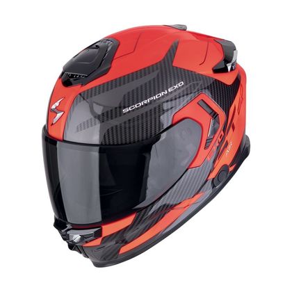 Casque intégral Scorpion Exo EXO-GT SP AIR CARBON - FLEX - Noir / Rouge