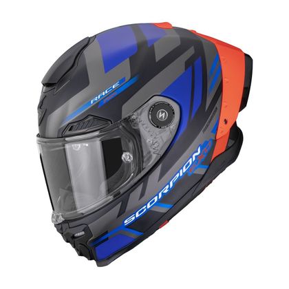Casque intégral Scorpion Exo EXO-RACE AIR CARBON - FURY MAT - Noir / Gris