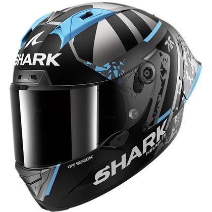 Shark AERON-GP FIM RACING #2 REPLICA RAUL FERNANDEZ WINTER TEST Fuldkasker - Grå / Blå Ref : SH1900