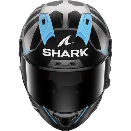 Shark AERON-GP FIM RACING #2 REPLICA RAUL FERNANDEZ WINTER TEST Fuldkasker - Grå / Blå