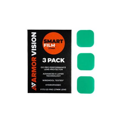 Film hydrophobe Armor Vision Pack x3 films universels Hydrophobe Go Pro 27MM Ref : AMV0006 / AVSFGP021