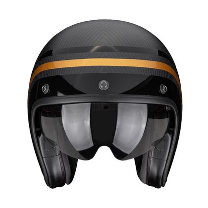 Scorpion Exo BELFAST II CARBON - REGAL Jet-hjelm - Sort / Gul