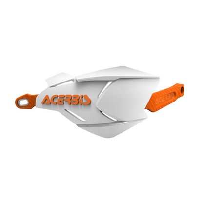 Protèges-mains Acerbis X-Factory universel - Blanc / Orange
