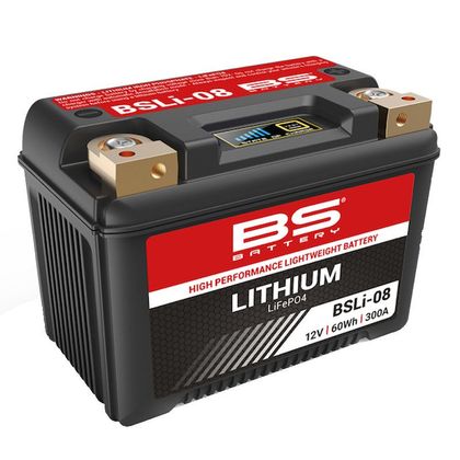 Batterie BS Battery Lithium Ion BSLi-08 (YTX14L-BS/YB16CL-B/YB16L-B/YB18L-A) Ref : BSLI-08 / 1077873 