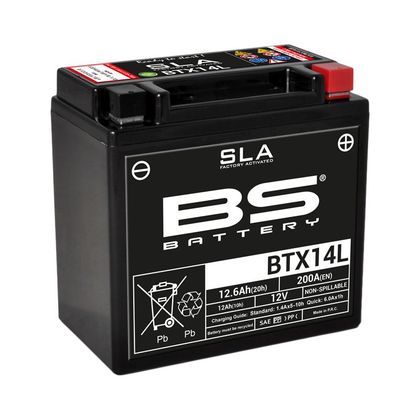 Batterie BS Battery SLA YTX14L-BS/BTX14L ferme Type Acide Sans entretien/prête à l'emploi