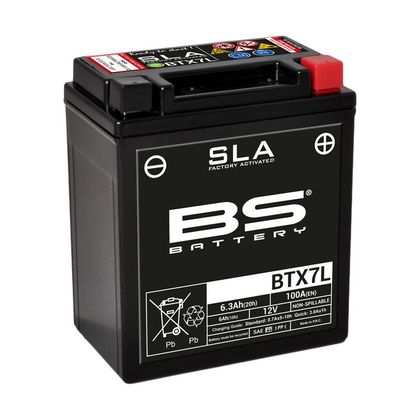 Batterie BS Battery SLA YTX7L-BS/BTX7L  ferme Type Acide Sans entretien/prête à l'emploi