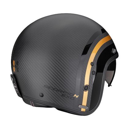 Scorpion Exo BELFAST II CARBON - REGAL Jet-hjelm - Sort / Gul