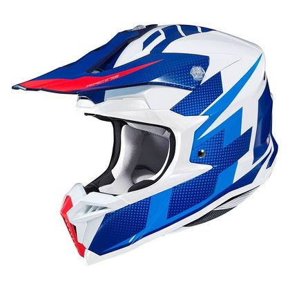 Casco de motocross Hjc I50 - ARGOS - BLUE WHITE RED 2020 Ref : HJ0643 