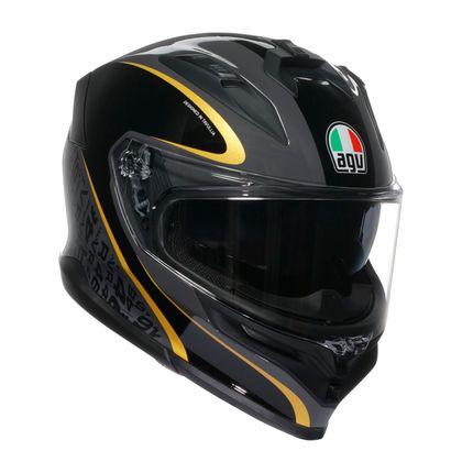 Casque intégral AGV K7 - FLOW 46 - Noir / Jaune Ref : AG1091