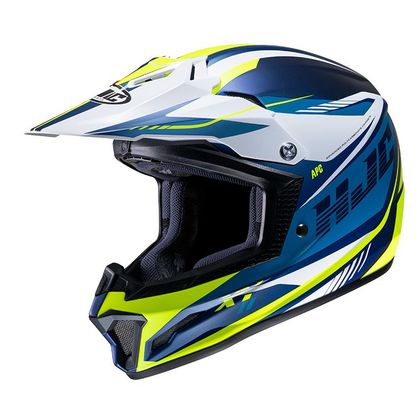 Casco de motocross Hjc CL XY II - DRIFT 2023 - Azul / Amarillo Ref : HJ1060 