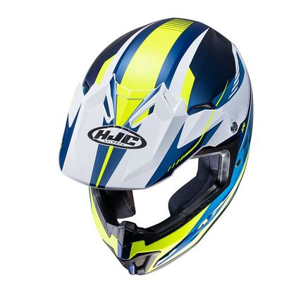 Casco de motocross Hjc CL XY II - DRIFT 2023 - Azul / Amarillo
