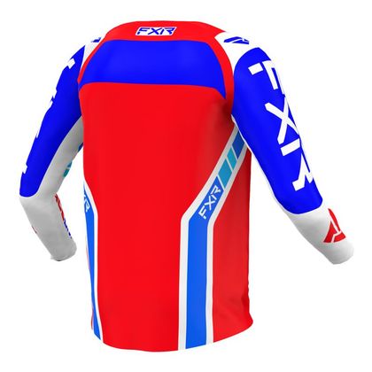 Camiseta de motocross FXR CLUTCH PRO RED/ROYAL BLUE/WHITE 2022 - Rojo