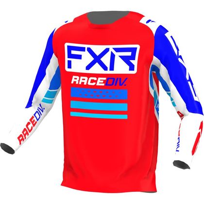 Camiseta de motocross FXR CLUTCH PRO RED/ROYAL BLUE/WHITE 2022 - Rojo Ref : FXR0161 