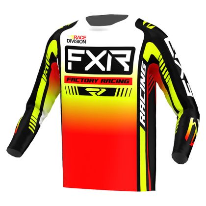 Camiseta de motocross FXR CLUTCH PRO 2023 - Negro / Multicolor Ref : FXR0388 