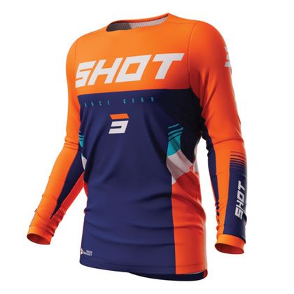 Camiseta de motocross Shot CONTACT - TRACER 2023 - Naranja Ref : SO2376 