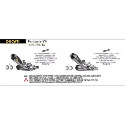 Silencieux Arrow WORKS TITANE Racing - Gris