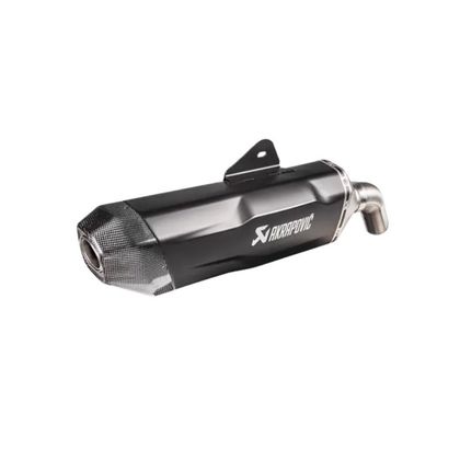 Akrapovic Schwarzes Titan - Kohlenstoff Schalldämpfer