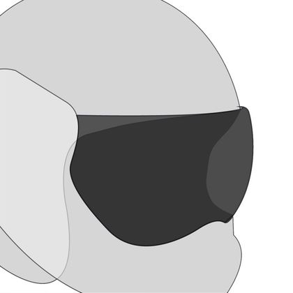 Pantalla de casco ROOF SOLAR 100 % - BOXER CLASSIC/BOXER V - Negro