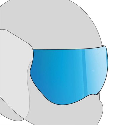Pantalla de casco ROOF IRIDIUM - RO38 ROVER - Iridio / Azul