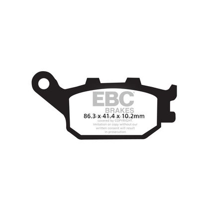 Plaquettes de freins EBC Sinter Métal Fritté arrière (spécial ABS selon modèle) Ref : FA174HH 