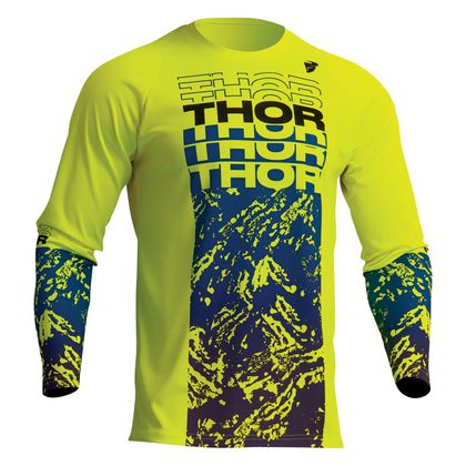 Camiseta de motocross Thor SECTOR ATLAS 2023 - Amarillo / Azul Ref : TO2858 