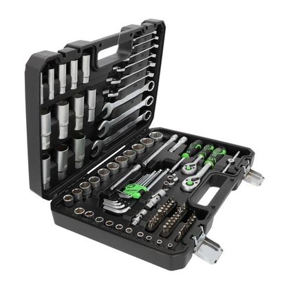 Douille Competition by KS Coffret avec accessoires 1/4"+3/8", 91 pcs Universel