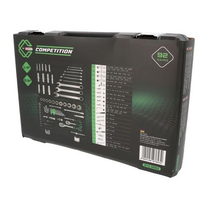 Douille Competition by KS Coffret avec accessoires 1/4"+3/8", 91 pcs Universel