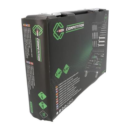 Douille Competition by KS Coffret avec accessoires 1/4"+3/8", 91 pcs Universel