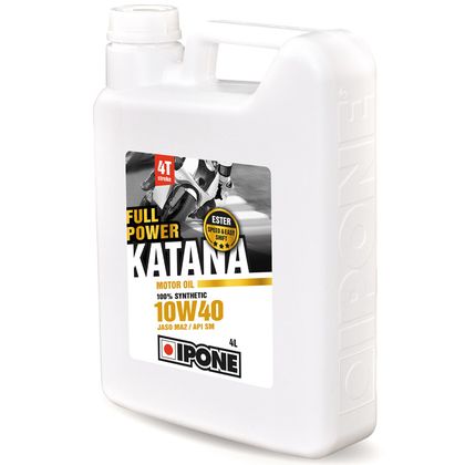 Olio motore Ipone FULL POWER KATANA - 10W40 100% sintetico - 4 litri + 1 litro in omaggio universale