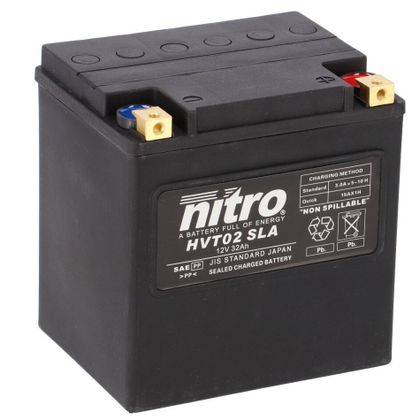 Batterie Nitro HVT 02-SLA FERME TYPE ACIDE SANS ENTRETIEN/PRÊTE À L'EMPLOI