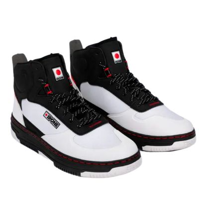 Baskets Moto Ipone KT01-S - Noir / Blanc Ref : IP0270