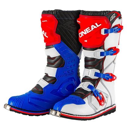 Botas de motocross O'Neal RIDER BOOT BLUE RED WHITE  2020