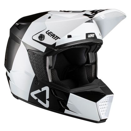 Casco de motocross Leatt GPX 3.5 V21.3 - BLACK WHITE Ref : LB0446 