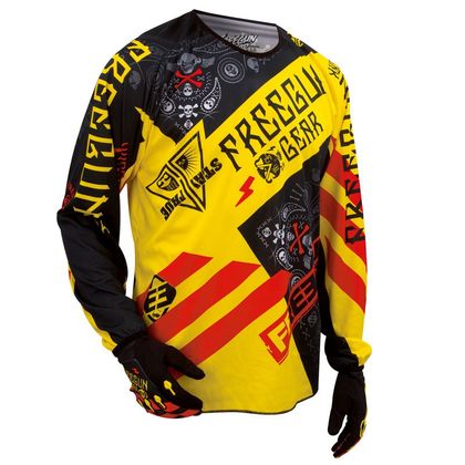 Camiseta de motocross Shot DEVO BANDANA JERSEY AMARILLO ROJO  2016