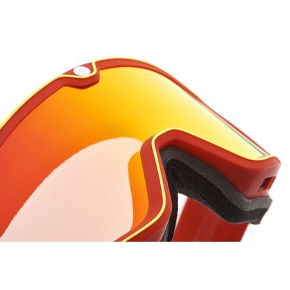 Gafas para moto 100% BARSTOW - DEATH SPRAY - PANTALLA IRIDIUM RED - Rojo / Amarillo