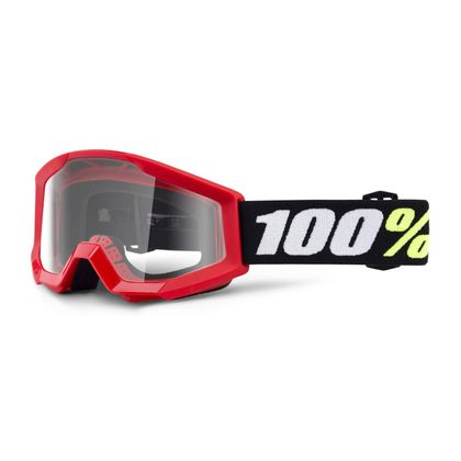 Gafas de motocross 100% STRATA MINI - CLAIR ENFANT - Rojo
