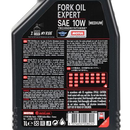 Aceite de horquilla Motul FORK OIL EXPERT 10W 1L universal